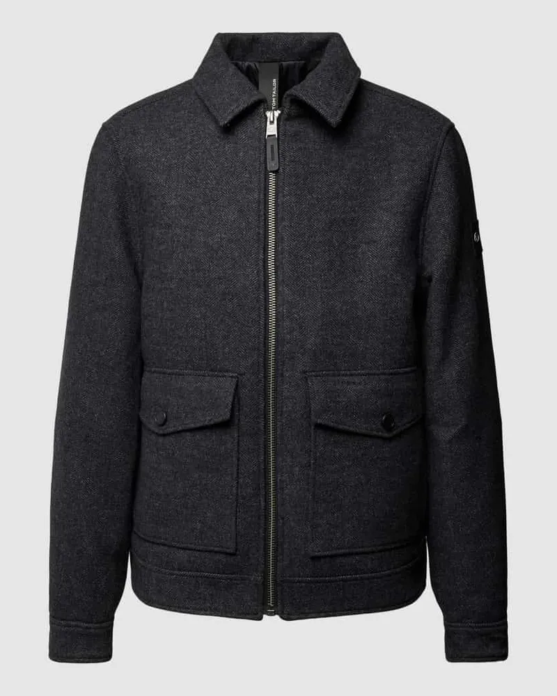 Tom Tailor Jacke mit Pattentaschen Anthrazit