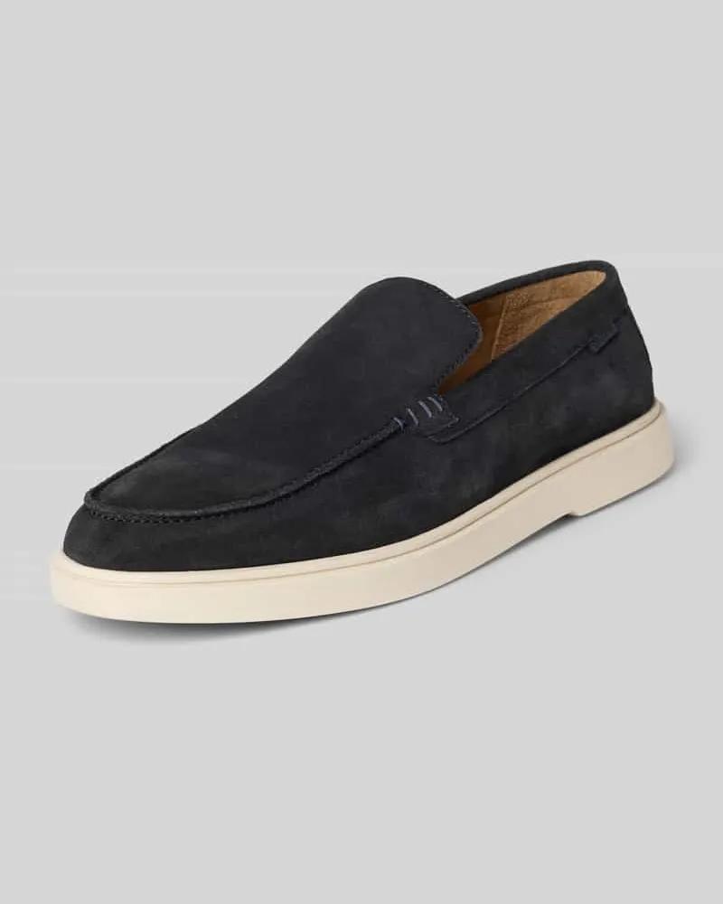 PS Poelman Loafer aus echtem Leder Modell 'LIAM Marine