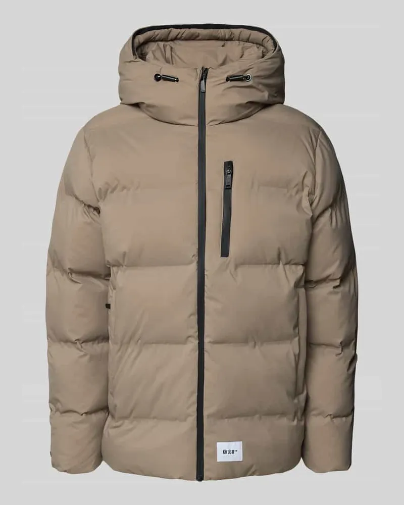 khujo Steppjacke mit Kapuze Modell 'Silas Sand