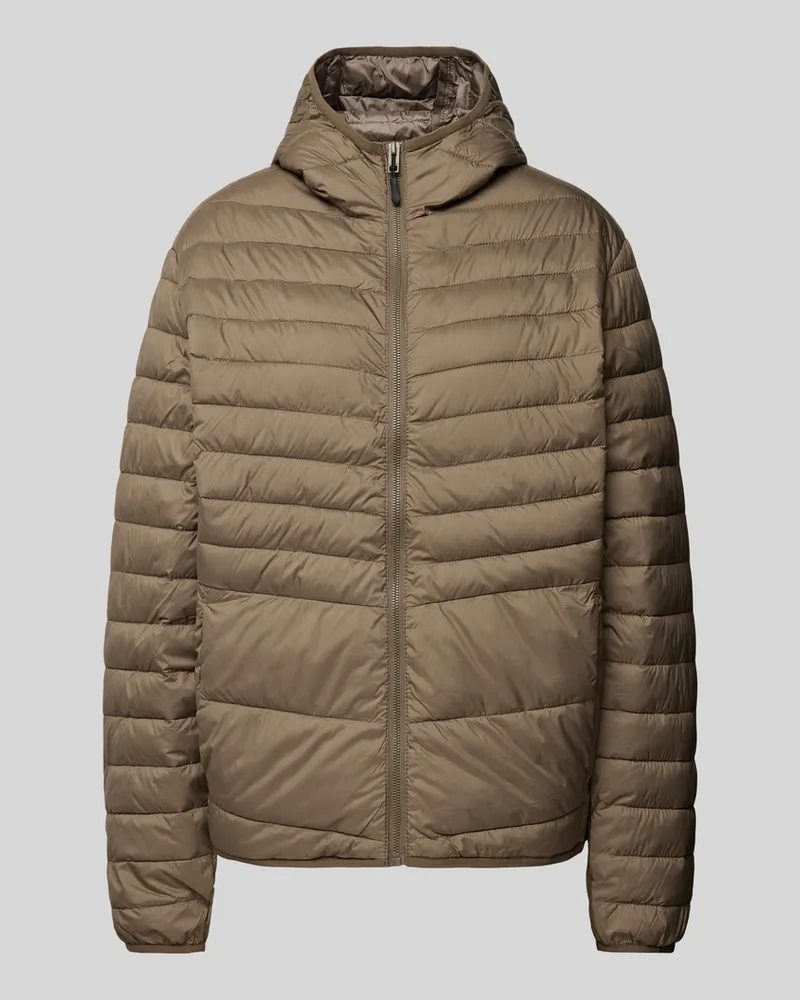 Jack & Jones Steppjacke mit Kapuze Modell 'ESTATE Taupe