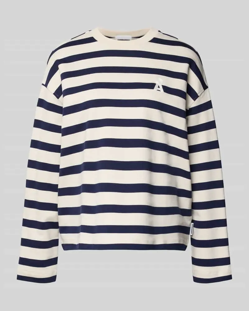 Armedangels Oversized Sweatshirt aus reiner Bio-Baumwolle Modell 'ICONIC FRANKAA BOLD Marine