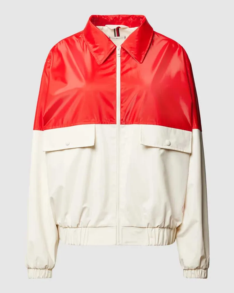 Tommy Hilfiger Bomberjacke in Two-Tone-Machart Modell 'TERRY Rot