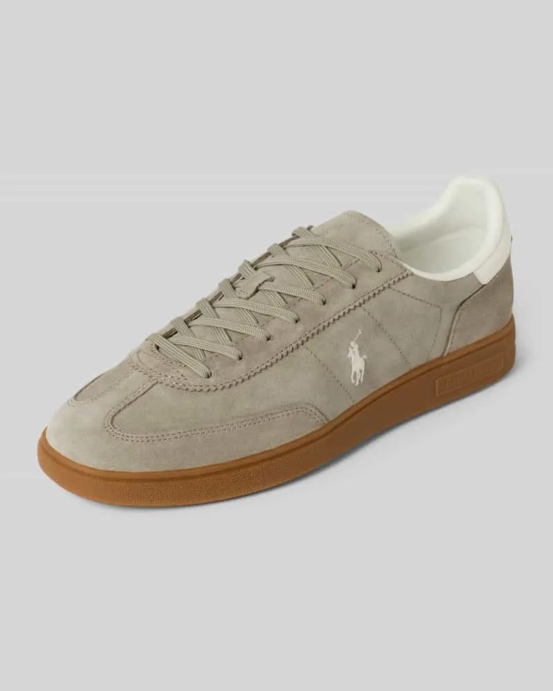 Ralph Lauren Sneaker mit Schnürverschluss Hellgrau