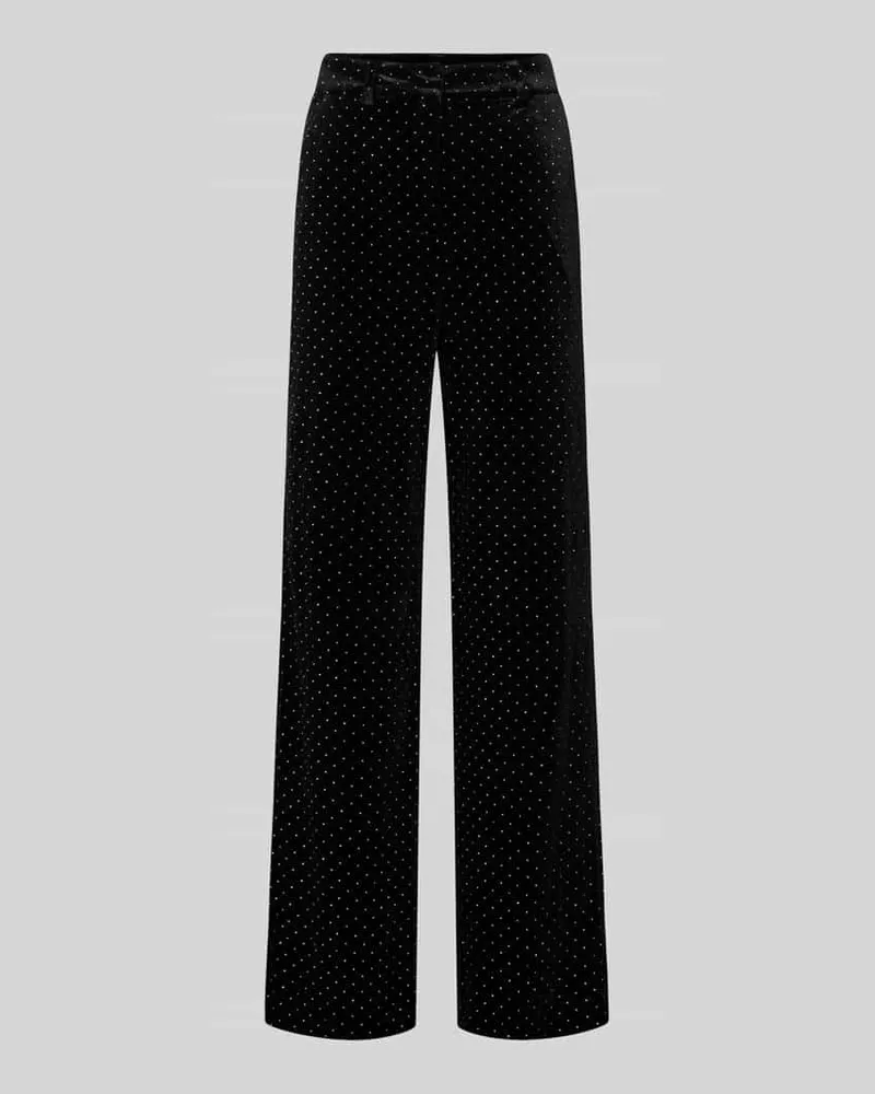 Y.A.S High Waist Hose aus Samt Modell 'HELLA Metallic