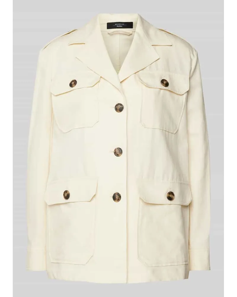 Max Mara Blazer mit Reverskragen Modell 'BACCA Offwhite