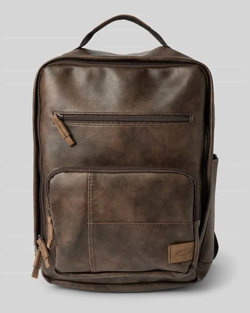 Camel Active Rucksack mit Label-Patch Modell 'LAOS Mittelbraun