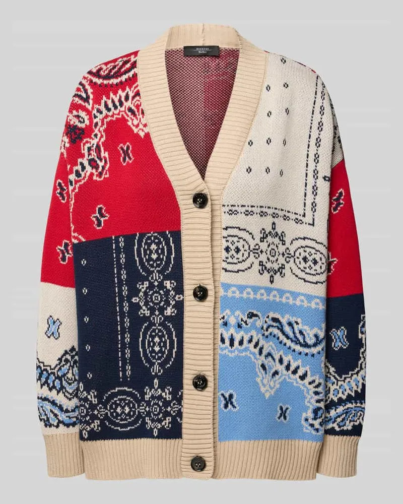 Max Mara Oversized Cardigan aus reiner Baumwolle Modell 'BAOBAB Blau