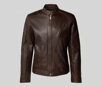Regular Fit Lederjacke aus Lammnappa Modell 'PIERS