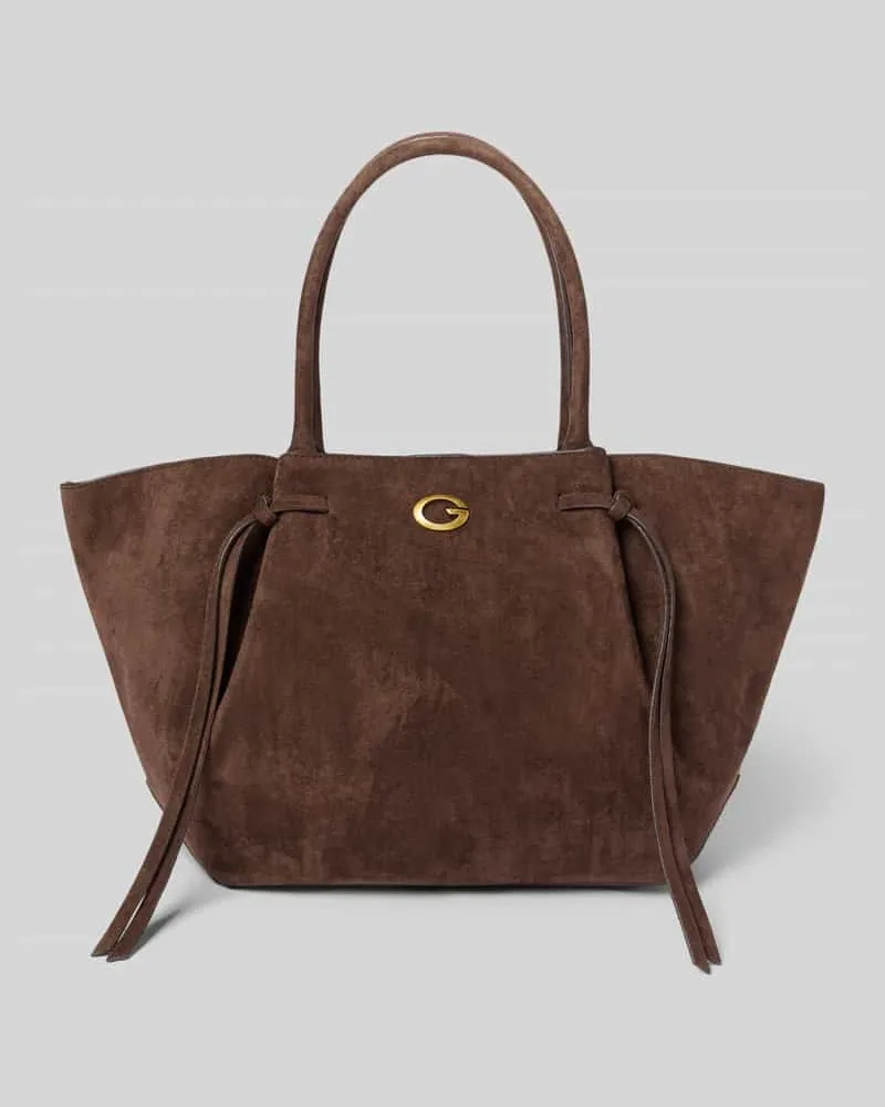 Guess Handtasche in Leder-Optik Modell 'ALLEGRA Dunkelbraun