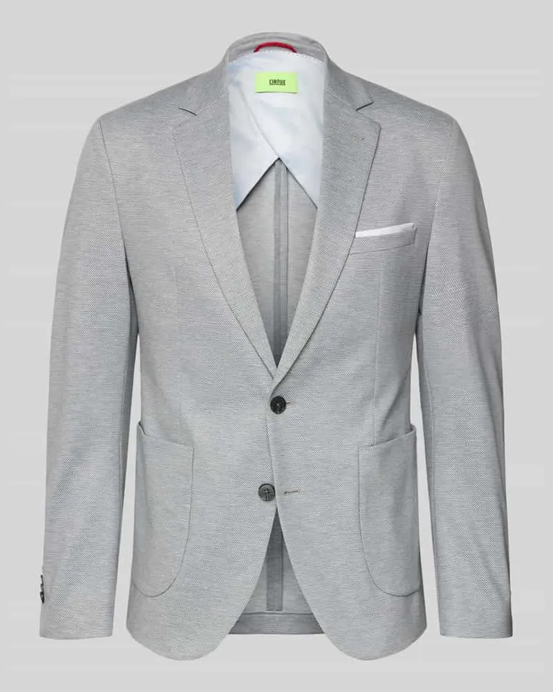 cinque 2-Knopf-Sakko mit Reverskragen Modell 'Dati Mittelgrau