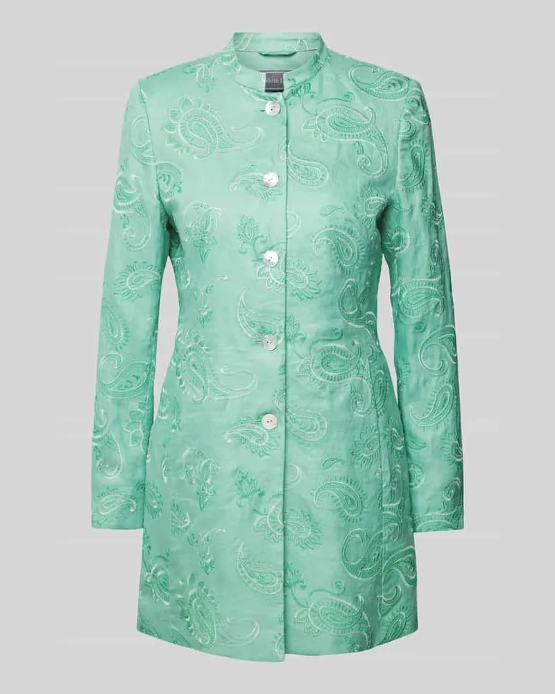 White Label Longblazer mit Stehkragen Mint