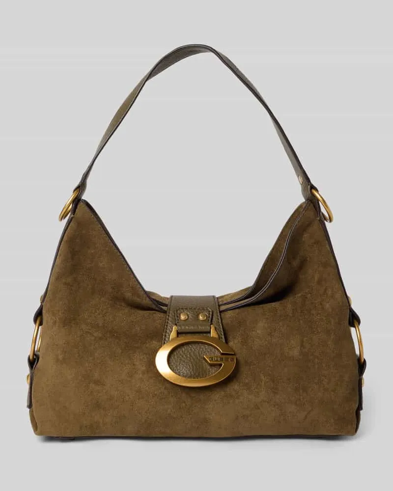 Guess Shoulder Bag mit Logo-Detail Modell 'CAMDEN Oliv