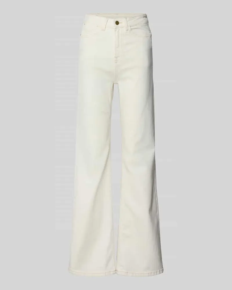 Pepe Jeans Flared Jeans aus Baumwoll-Mix Modell 'WILLA Offwhite