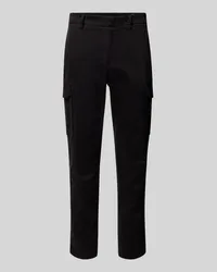 Baldessarini Tapered Fit Cargohose mit elastischem Bund Modell 'Rhett Black