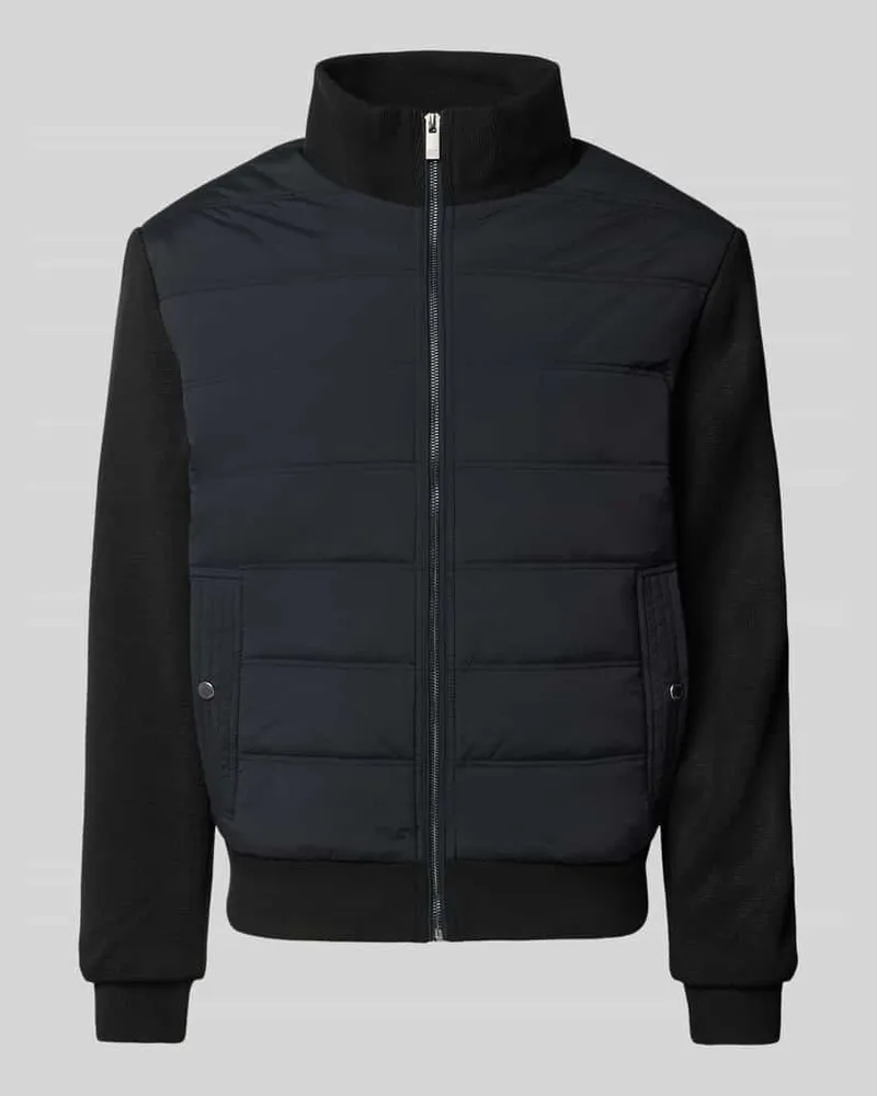 Christian Berg Steppjacke mit Stehkragen Black