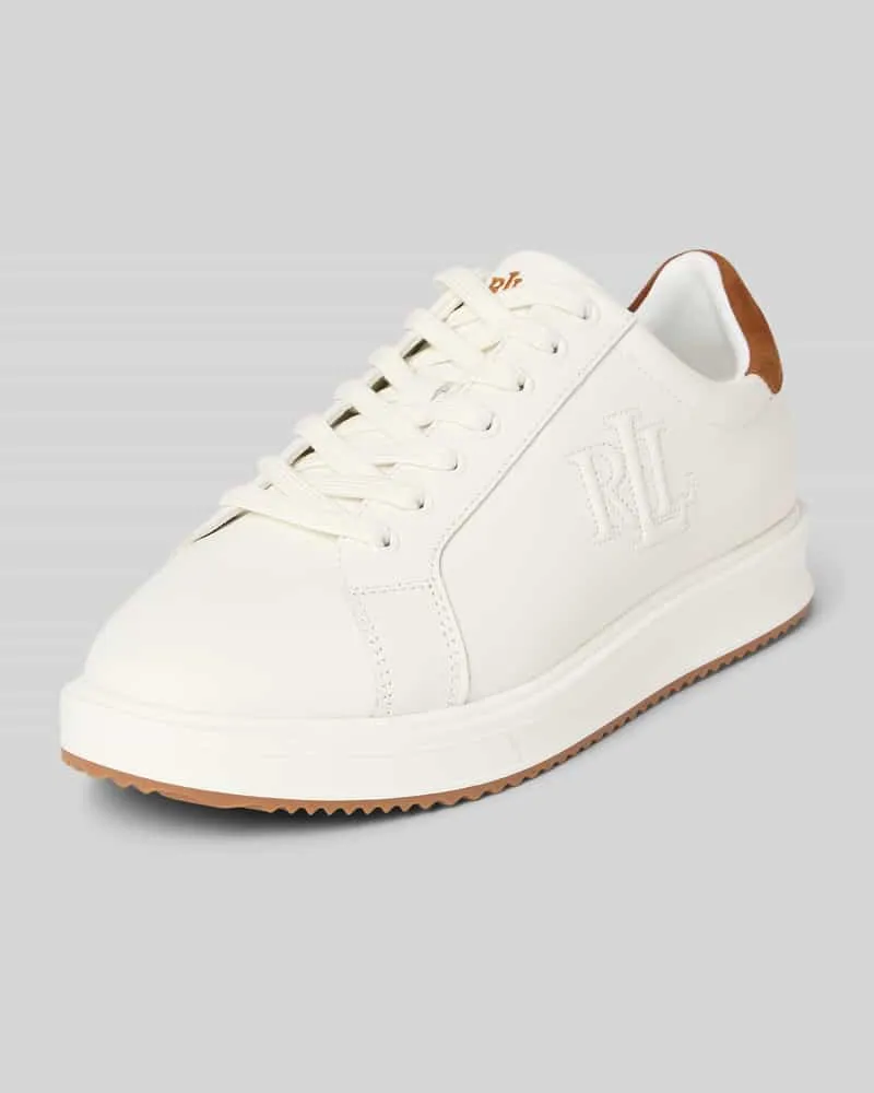 Ralph Lauren Sneaker mit Logo-Stitching Modell 'Anisley Weiss