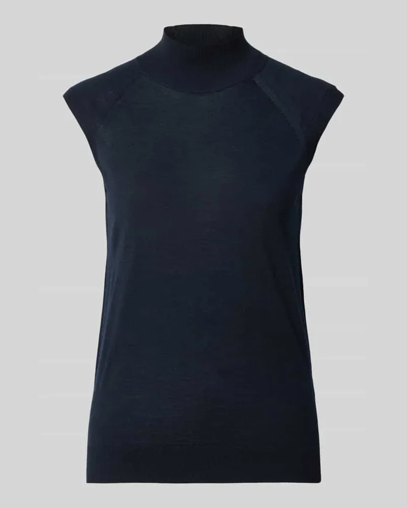 HUGO BOSS Slim Fit Pullunder aus reiner Schurwolle Modell 'FIPINI Marine
