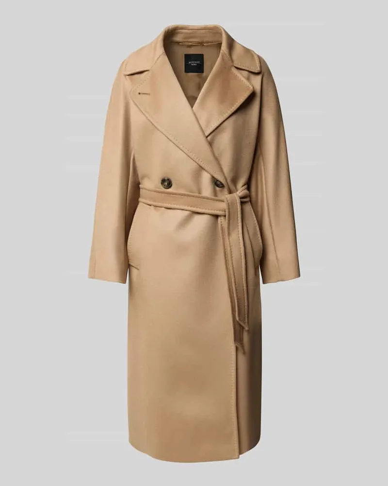 Max Mara Regular Fit Wollmantel aus reiner Schurwolle Modell 'RESINA Camel