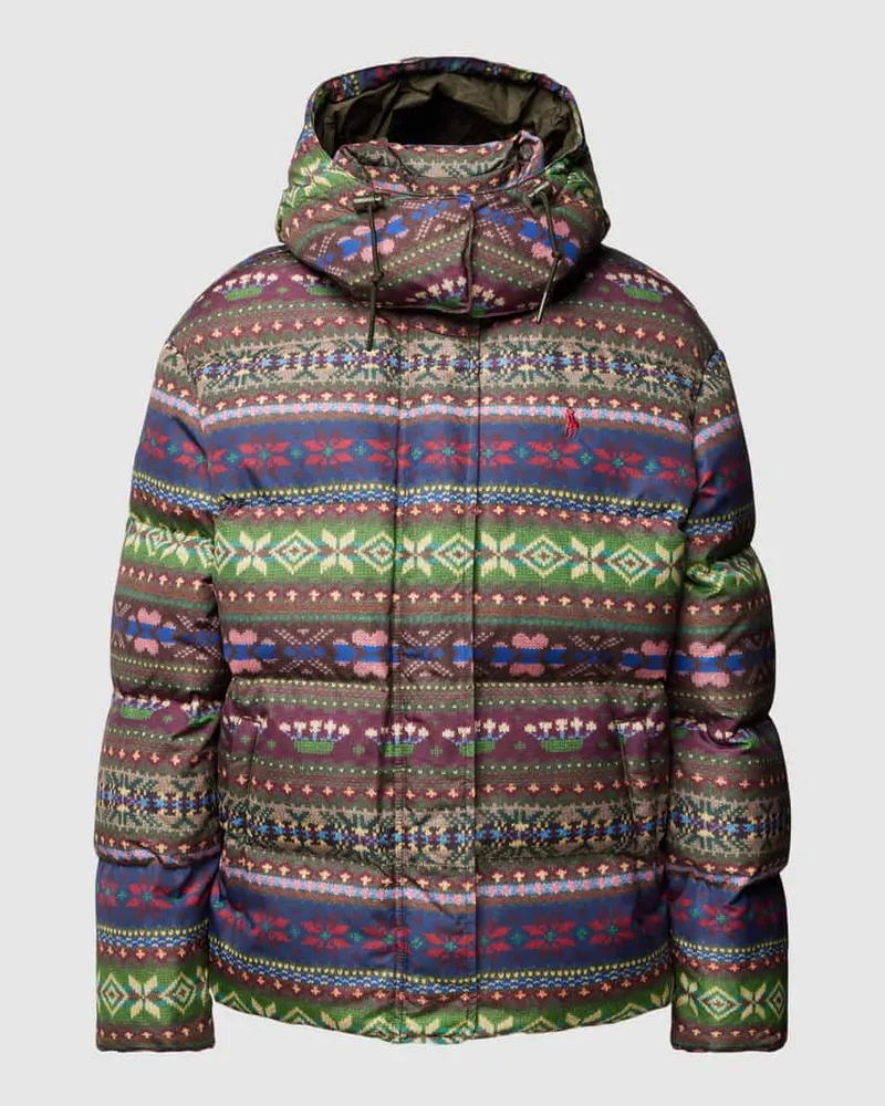 Ralph Lauren Steppjacke mit Stehkragen Oliv