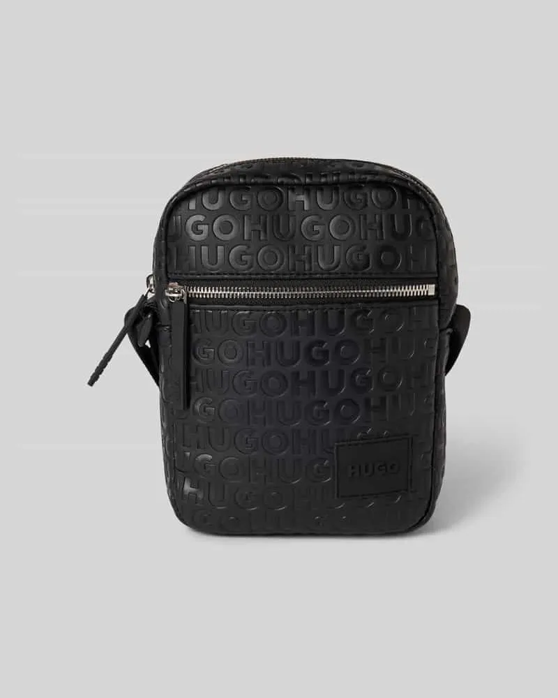 HUGO BOSS Umhängetasche mit Label Patch Modell 'ETHON Black
