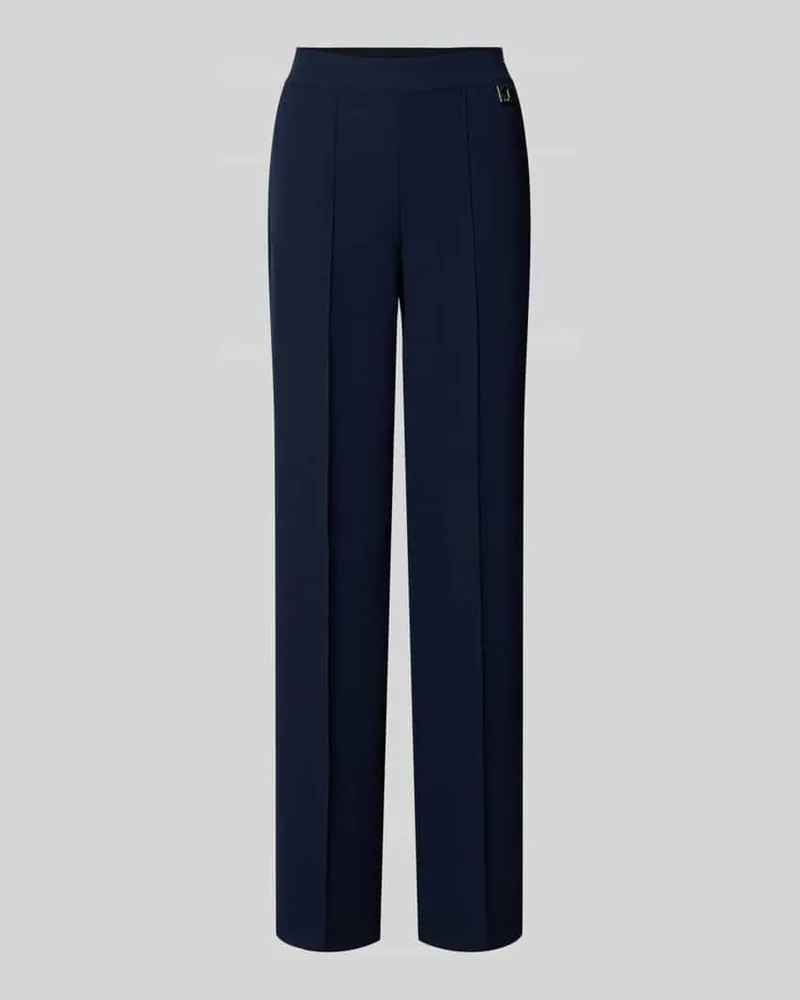 JOOP! Straight Fit Stoffhose mit Logo-Detail Modell 'Paulien Dunkelblau