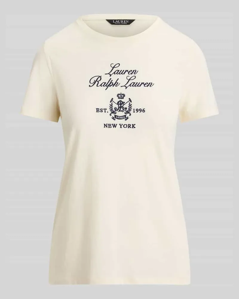 Ralph Lauren Relaxed Fit T-Shirt aus Baumwoll-Mix Sand