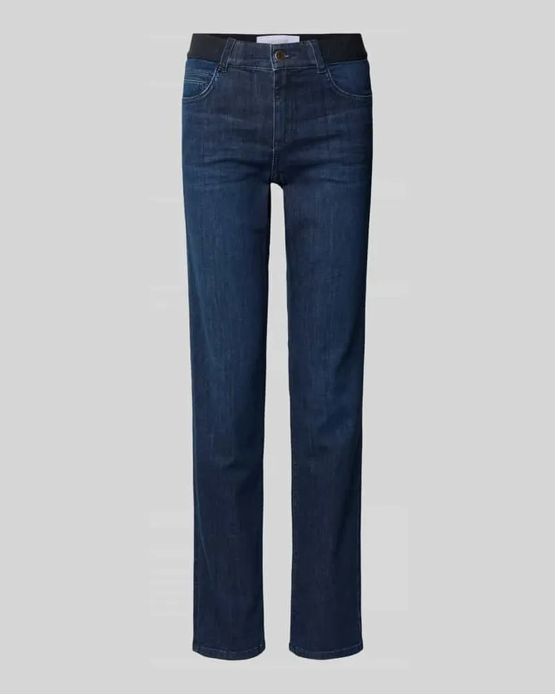 ANGELS  Slim Fit Jeans mit elastischem Bund Dunkelblau