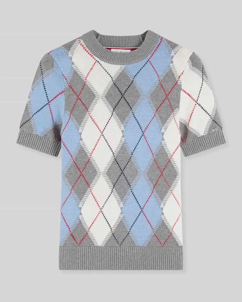 Tommy Hilfiger T-Shirt mit Logo-Detail Hellgrau