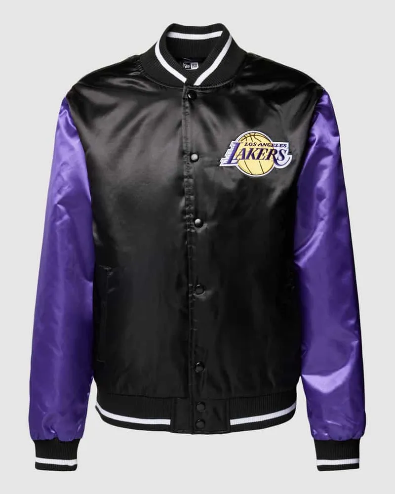 New Era Bomberjacke mit Colour-Blocking-Design Black