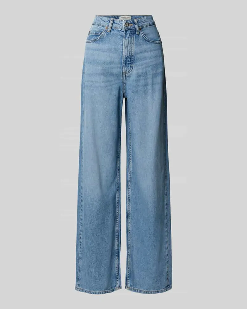 Marc O'Polo Wide Leg Jeans aus Lyocell-Baumwoll-Mix Modell 'TOLVA Jeansblau