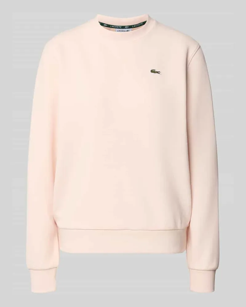 Lacoste Relaxed Fit Sweatshirt aus Baumwoll-Mix Hellrosa