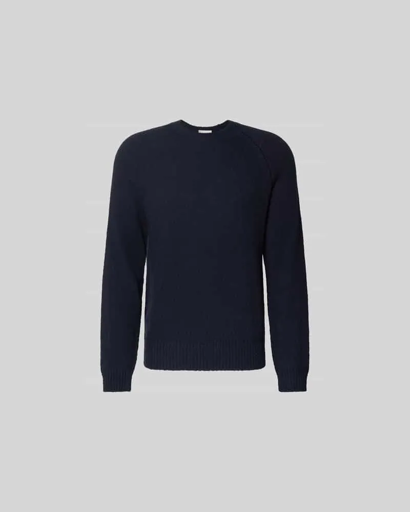 Closed Regular Fit Pullover in Strick-Optik Dunkelblau