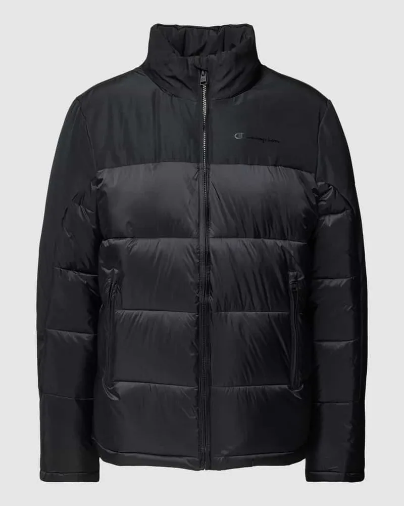 Champion Steppjacke mit Stehkragen Black