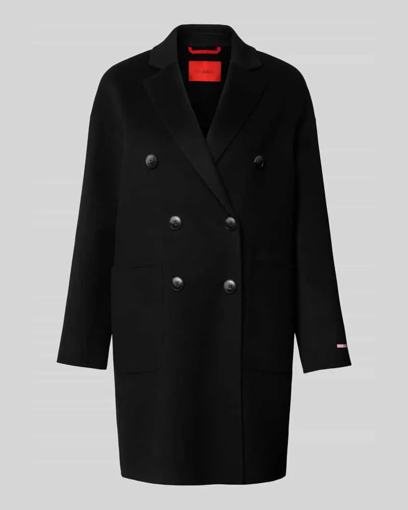 MAX&Co. Regular Fit Wollmantel aus reiner Schurwolle Modell 'RICCARDO Black