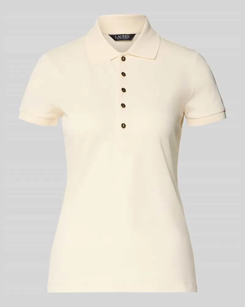Ralph Lauren Slim Fit Poloshirt mit Knopfleiste Modell 'KIEWICK Beige