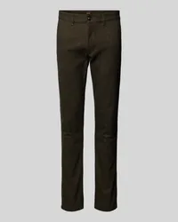 HUGO BOSS Slim Fit Chino in Melange-Optik Beige