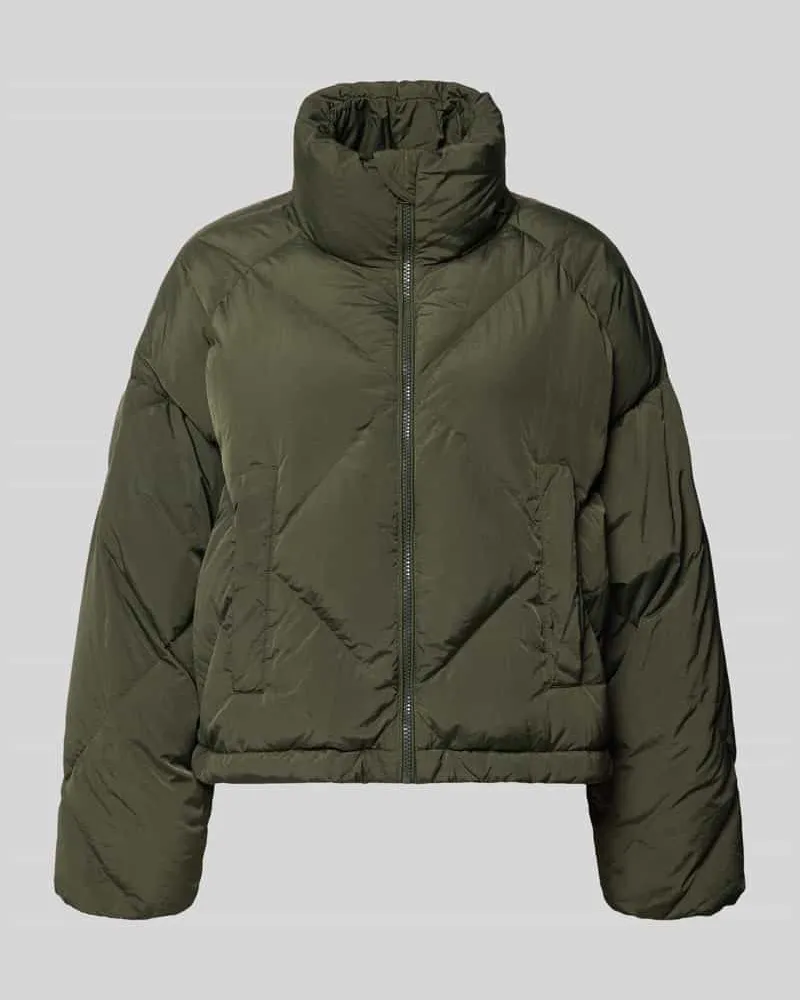 Max Mara Steppjacke mit hohem Stehkragen Modell 'EDITO Khaki