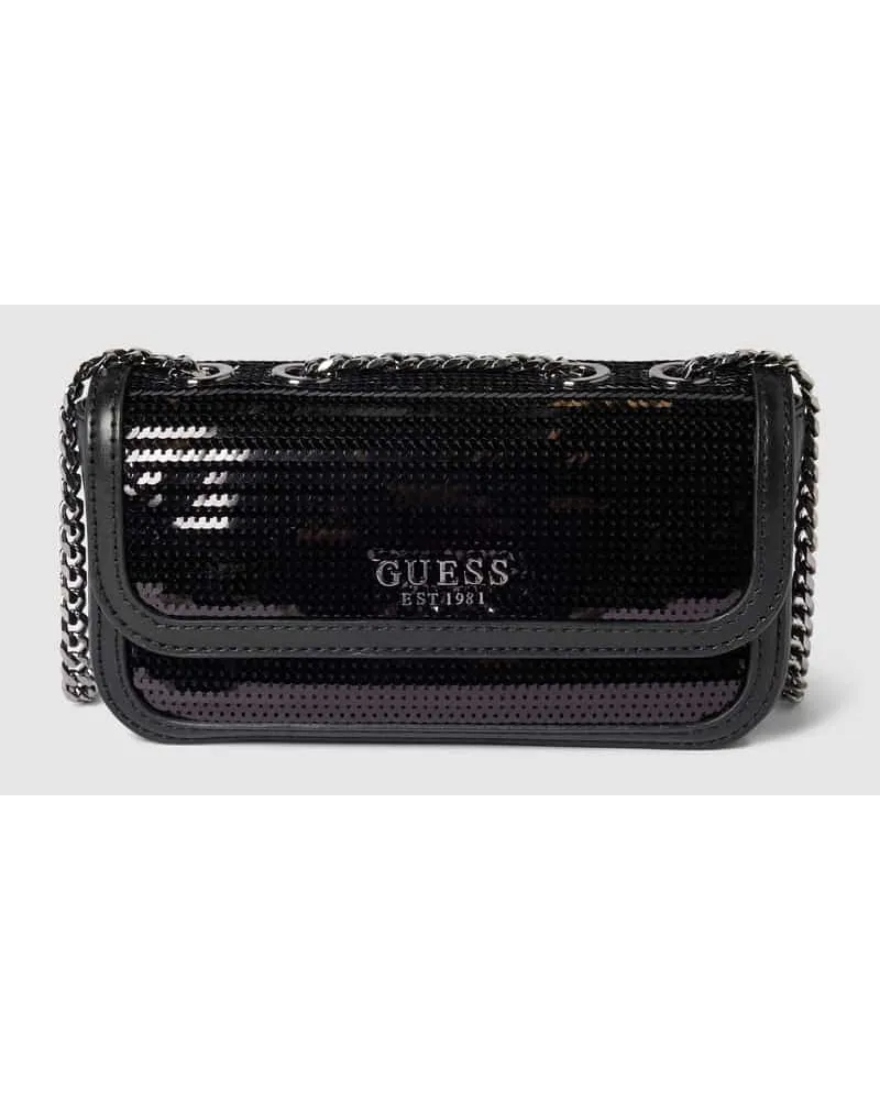 Guess Clutch mit Paillettenbesatz Modell 'KASKA Black