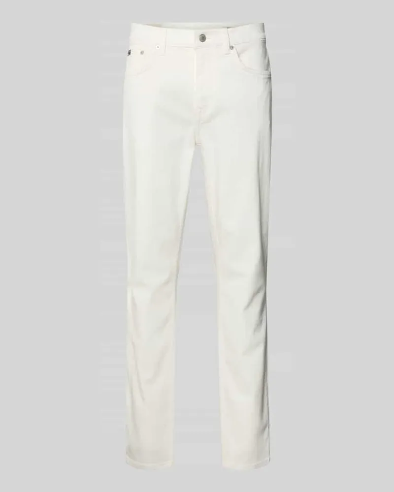 Gant Regular Fit Jeans mit Eingrifftaschen Offwhite