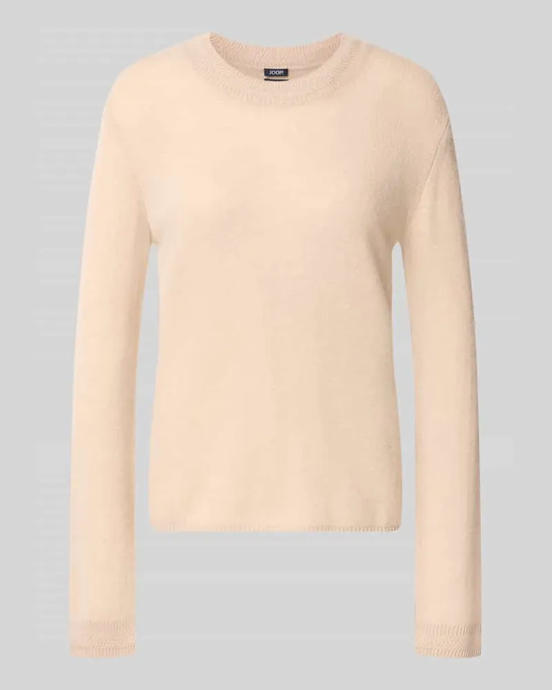 JOOP! Regular Fit Pullover aus reinem Kaschmir Modell 'Koppa Ecru