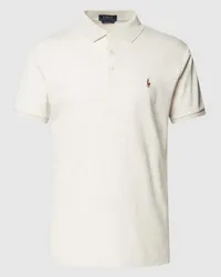 Ralph Lauren Poloshirt mit Label-Stitching Mittelgrau