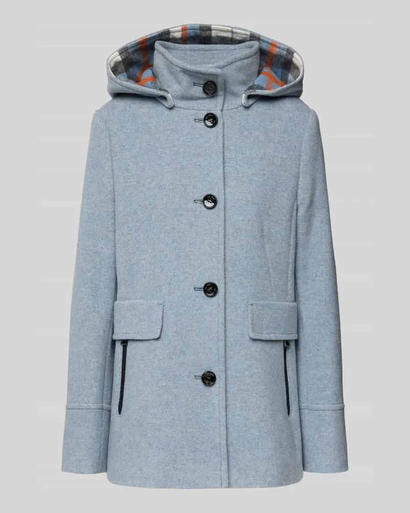 Gil Bret Jacke mit Stehkragen und Pattentaschen Hellblau