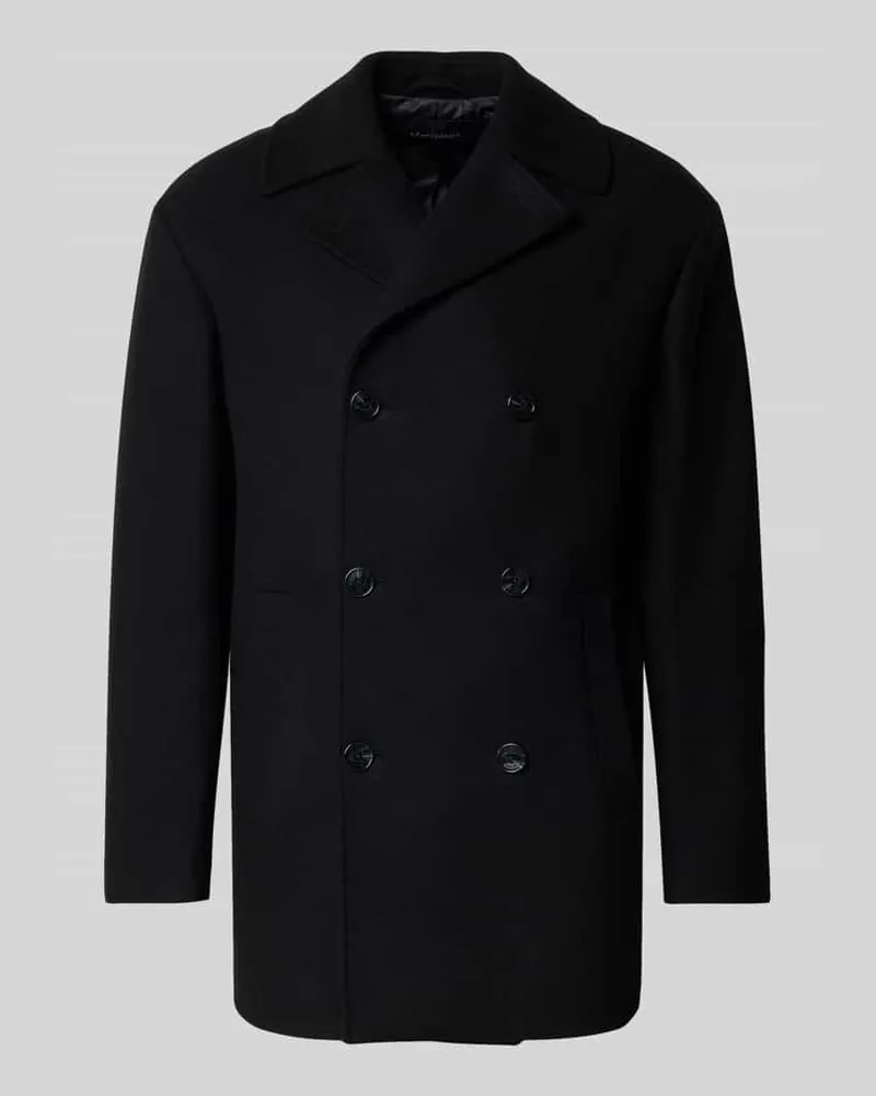 Matinique Mantel aus Woll-Mix Modell 'BURNLEY Black