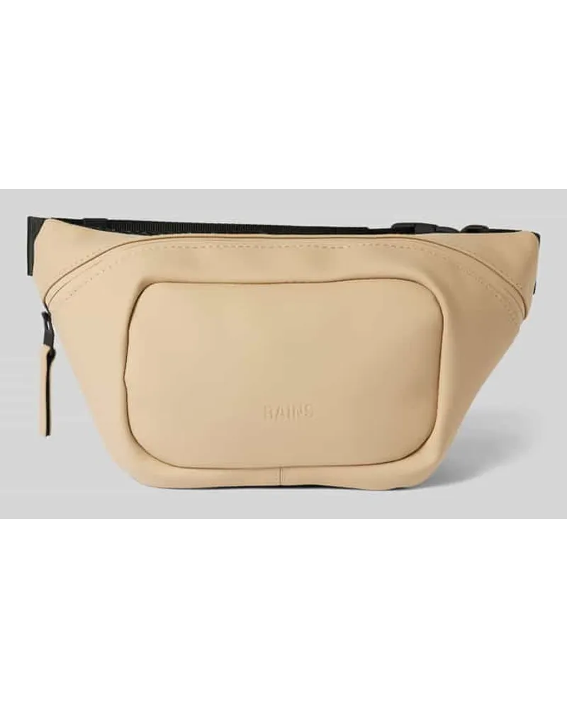 RAINS Bauchtasche mit Label-Prägung Sand