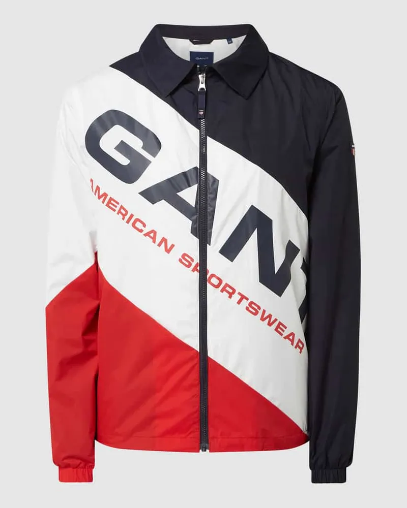 Gant Jacke mit Logo Marine