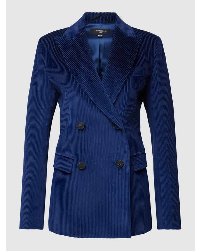 Max Mara Blazer in Cord-Optik Modell 'KATANGA Blau