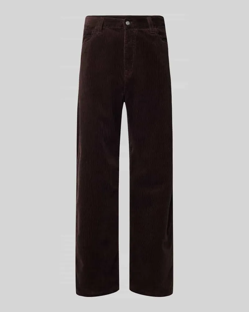 Carhartt WIP Cordhose mit Eingrifftaschen Modell 'LANDON Dunkelbraun