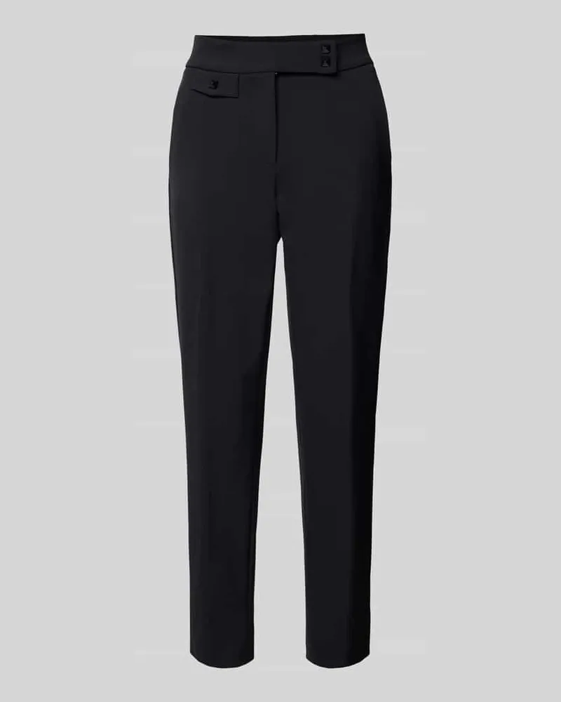 Cambio Slim Fit Stoffhose in verkürzter Passform Modell 'SCARLET Black