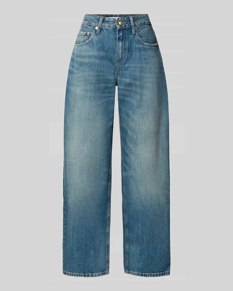 Tommy Hilfiger Regular Fit Barrel Jeans aus reiner Baumwolle Modell 'QUINN Jeansblau