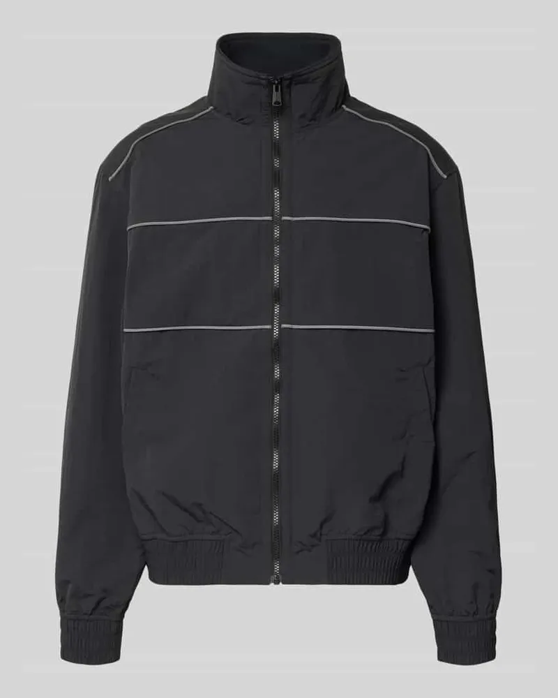 Levi's Regular Fit Blouson mit Kontraststreifen Modell 'HEIGHTS PIPPING JACKET Black